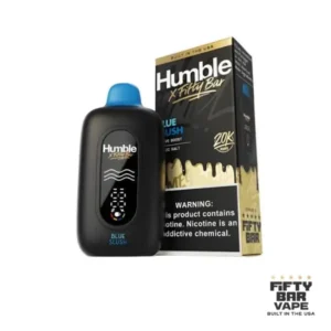Blue Slush Fifty Bar X Hidden Hills 20K Puffs disposable vape blue raspberry flavor