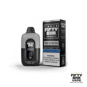 Blueberry Cereal Donut Milk - Fifty Bar 20K Puffs - (Black Series)