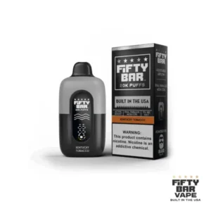Fifty Bar 20K Puffs Kentucky Tobacco disposable vape Black Series