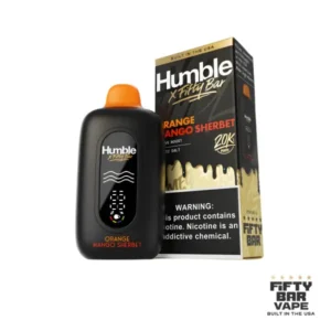Orange Mango Sherbet Fifty Bar X Hidden Hills 20K Puffs disposable vape creamy citrus mango flavor