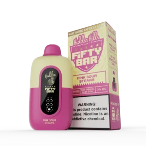 Pink Sour Straws - Fifty bar X Hidden Hills 20K Puffs
