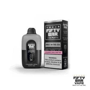 Strwaberry Cereal Donut Milk - Fifty Bar 20K Puffs - (Black Series)