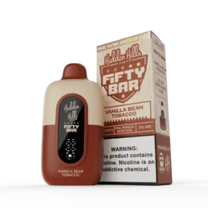 Vanilla Bean Tobacco - Fifty bar X Hidden Hills 20K Puffs