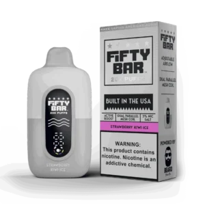 Strawberry Kiwi Ice - Fifty Bar 20K Puffs - (White Series)